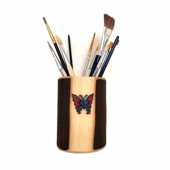 Pencil Holder Desk Pen Organizer Student Gift Handmade With Etsy