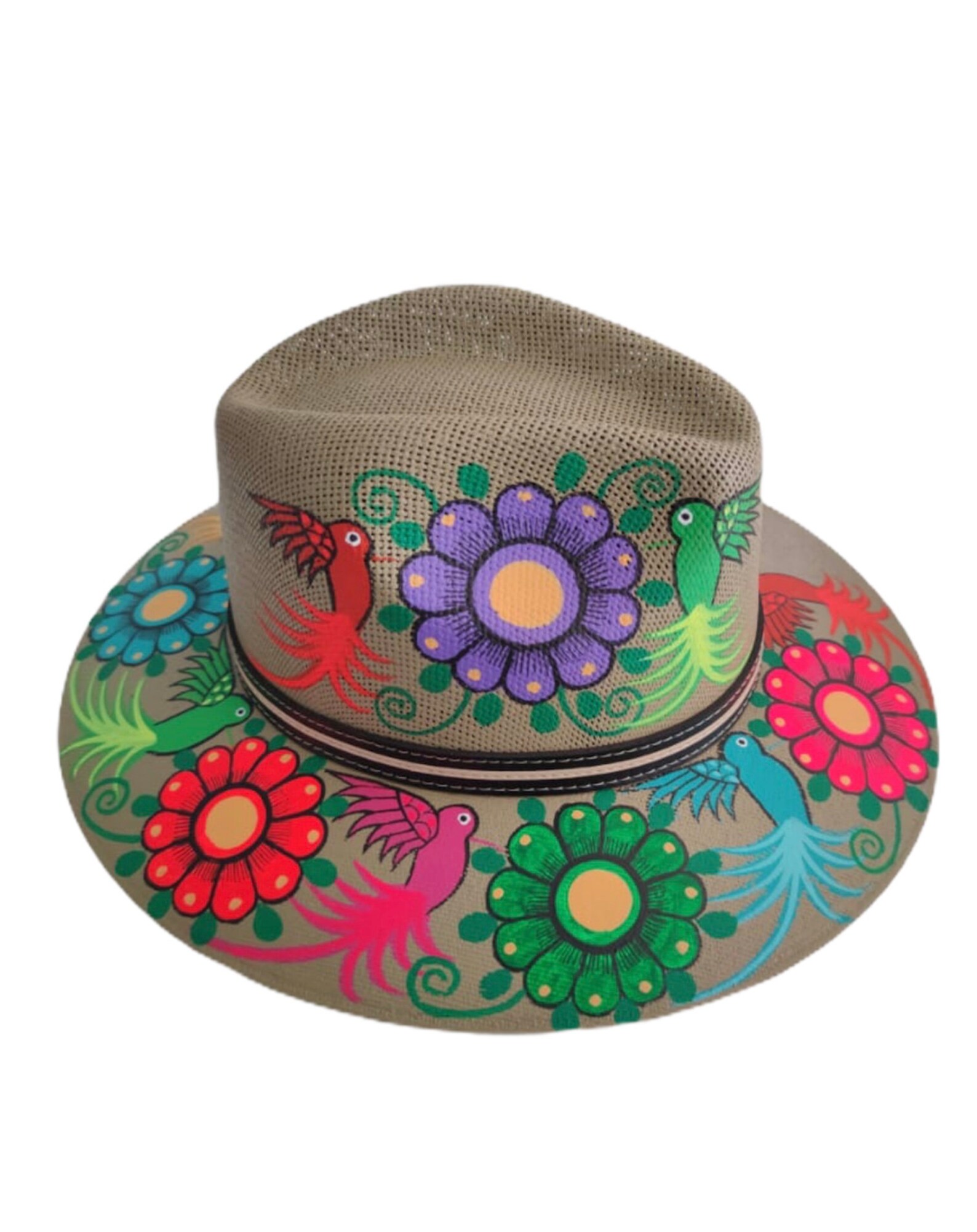 Mexican Hat. Traditional Mexican Hat. Hand Painted Fedora. Etsy