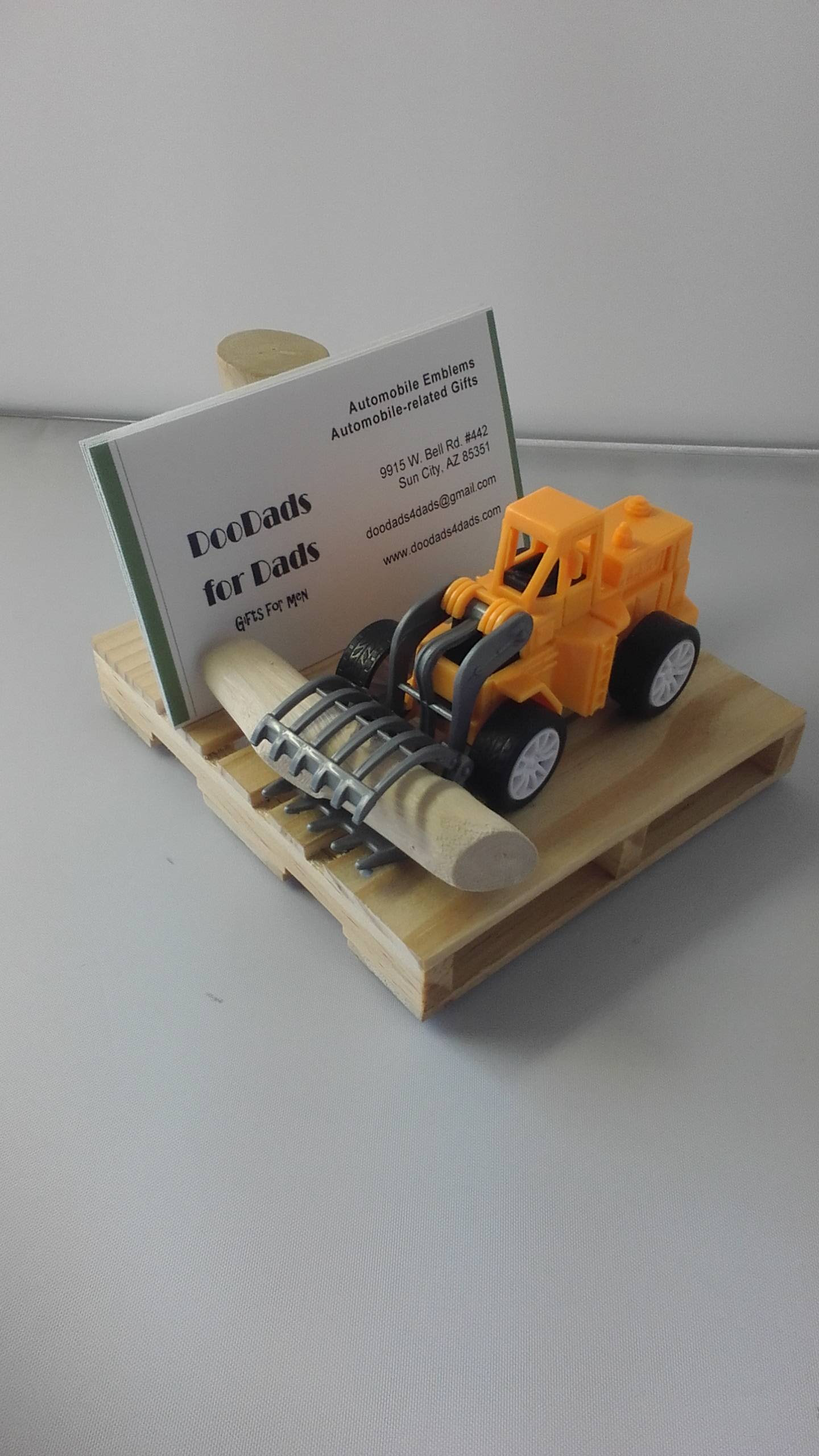 Construction Front Loader Wood Pallet Business Card Holder Etsy