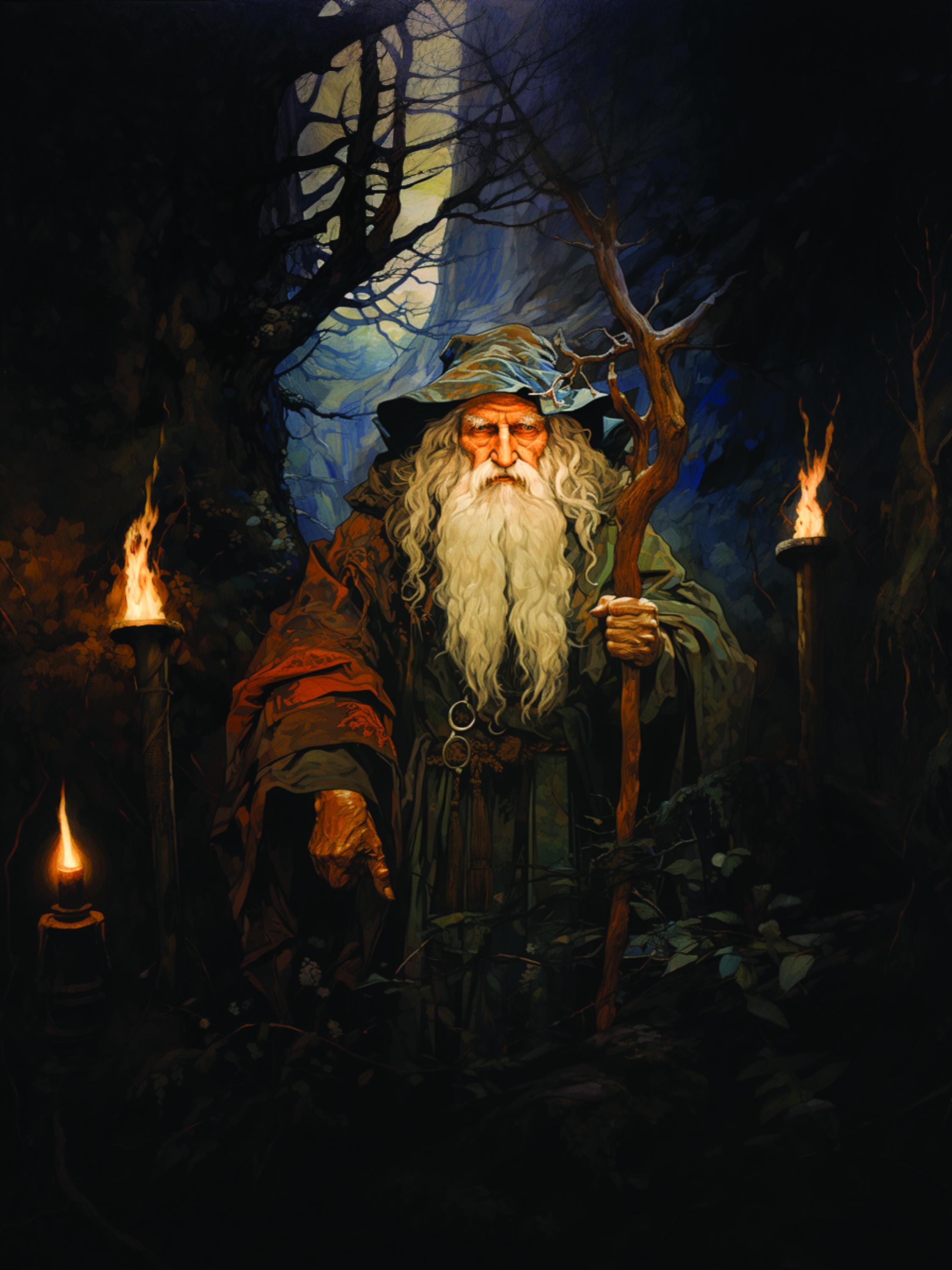 Merlin Description Merlin Satin Poster – Arthurian Wizard, Fantasy Wall Art - Etsy