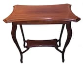 Edwardian Mahogany Occasional Table with Satinwood inlay. c.1910