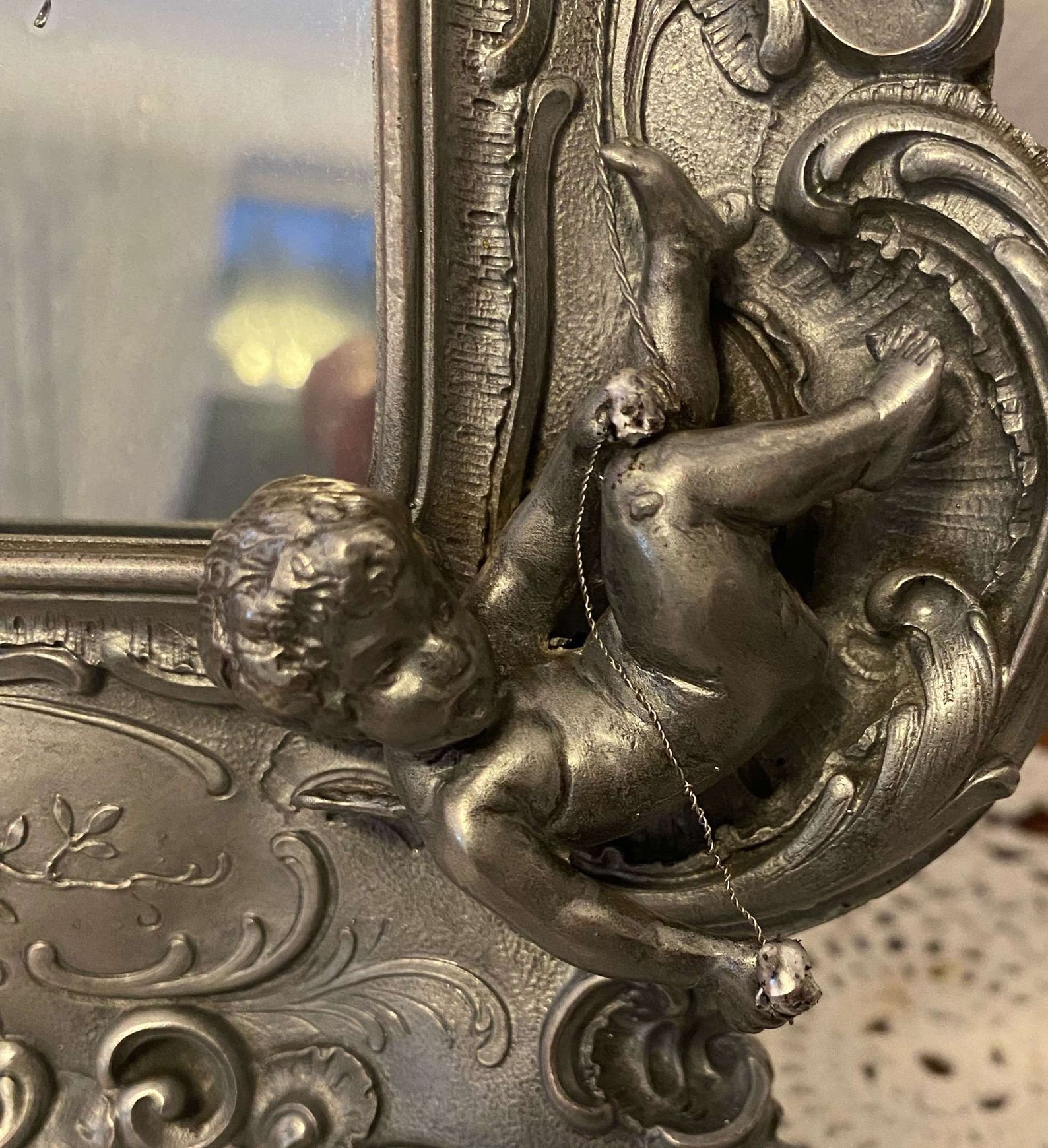 Victorian Baroque/rococo Style Silverplated Toilet Mirror WMF 19th C ...