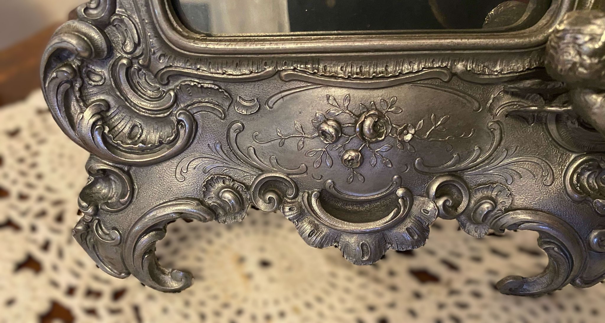 Victorian Baroque/rococo Style Silverplated Toilet Mirror WMF 19th C ...