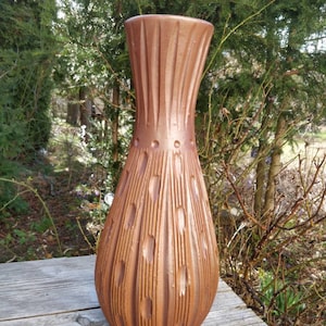 Braune Vase, Mid Century, 60er Keramik Vase, keramik vase, 60er, afrikanische KeramikVase