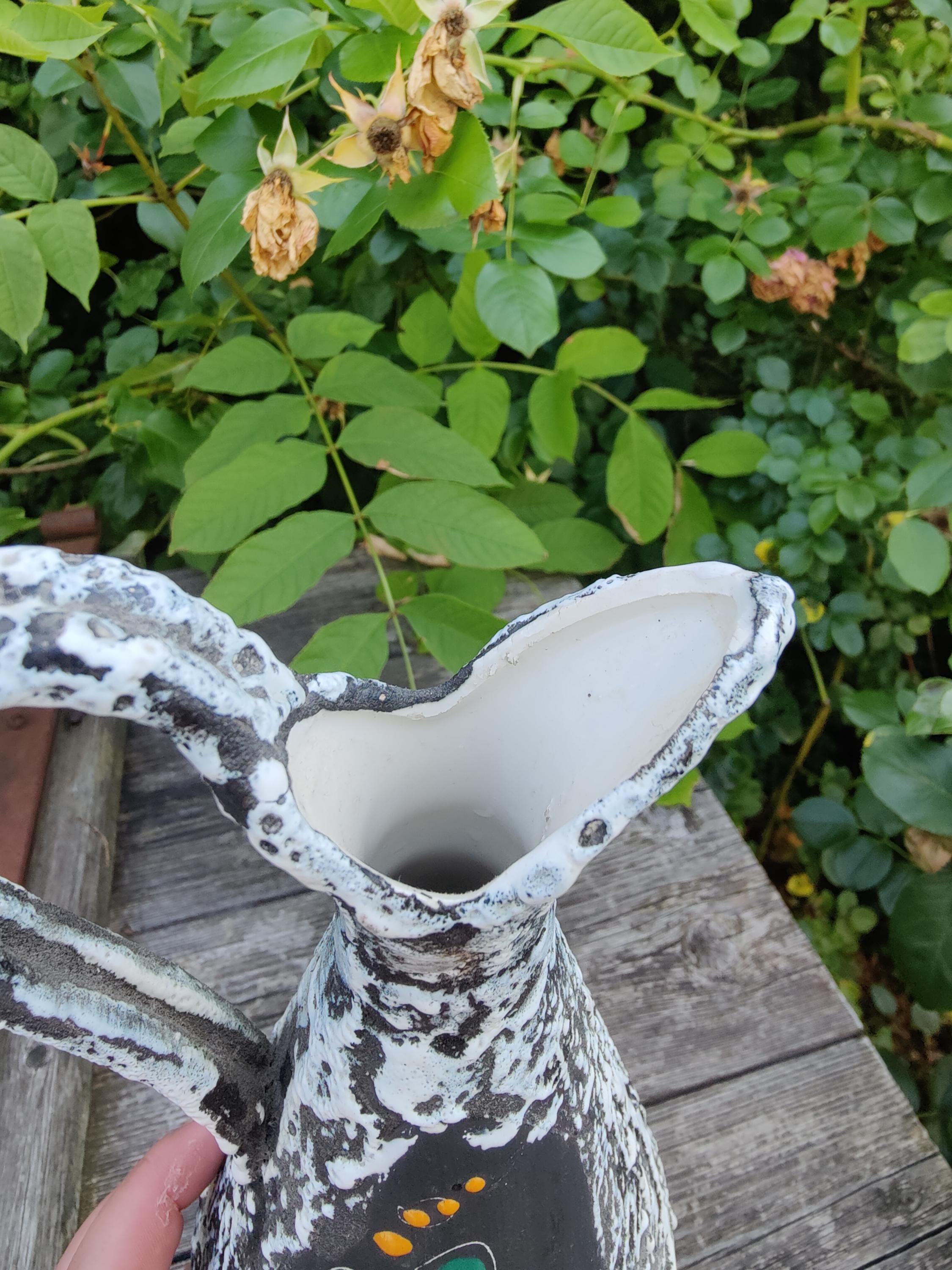 サンマリノの花瓶、60年代のイタリア製陶器の花瓶、真のヴィンテージ