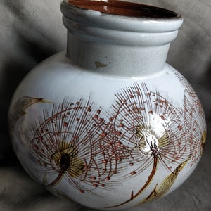 Marai Large Grey and beige Vase, West German pottery, fat Lava era, 60s, 70s, wgp,