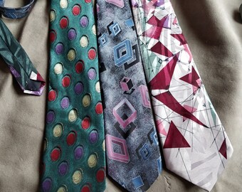 Set of 4 80's Vintage Neckties - Etsy 日本