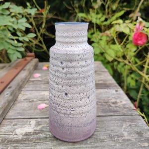 Römhild pink vase, töpferhof Gramann, mid century pink Vase, 60s pottery Vase, 70s east German ceramic, east German pottery
