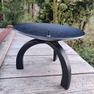Brutalist Kerzenhalter, Eisen, 60er Jahre, made in gdr