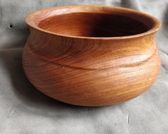 Large mid century Teak Bowl, wooden Bowl, Wood tray