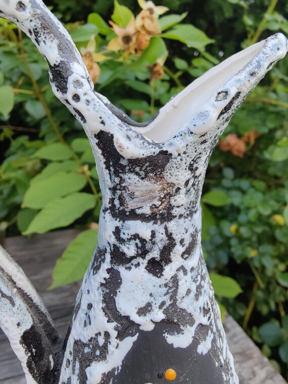 ジターノ.サンマリノ フラワーベース花瓶 イタリア製 ビンテージ サンマリノの花瓶、60年代のイタリア製陶器の花瓶、真のヴィンテージ