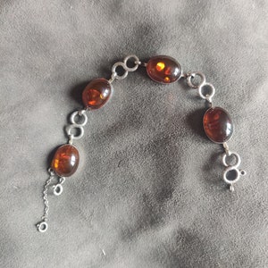 Mid century 830 silver bracelet, vintage, hallmarked