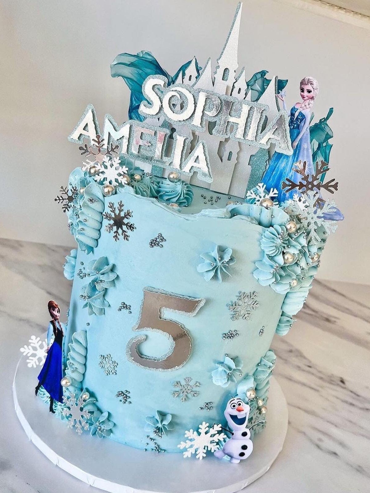 Decoración para tarta de Elsa con picks de Frozen II - 3 unidades por 9,95 €