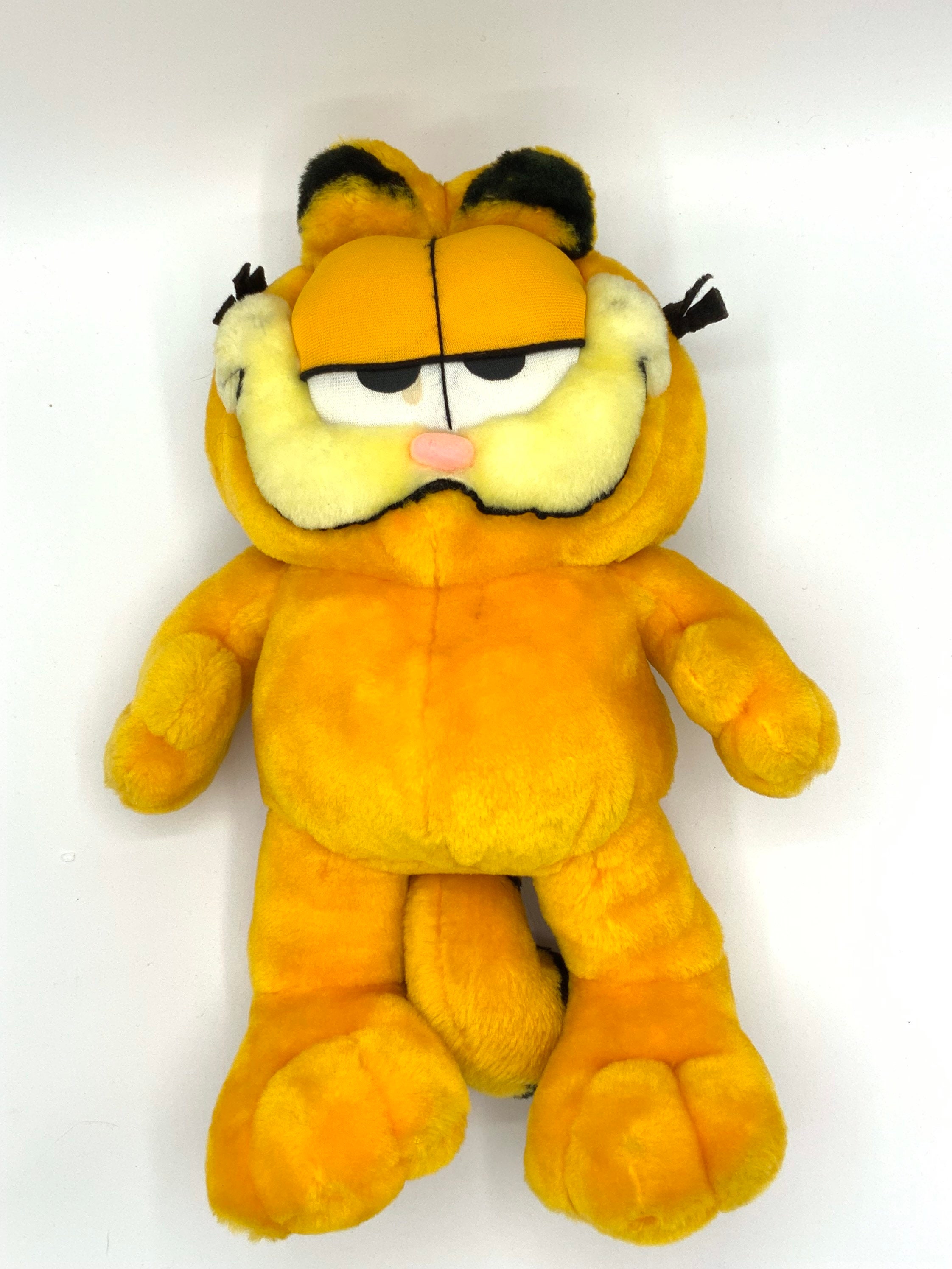 Peluche Garfield 25 Cm – Tenue Léopard – Ancienne – Doudou Chat