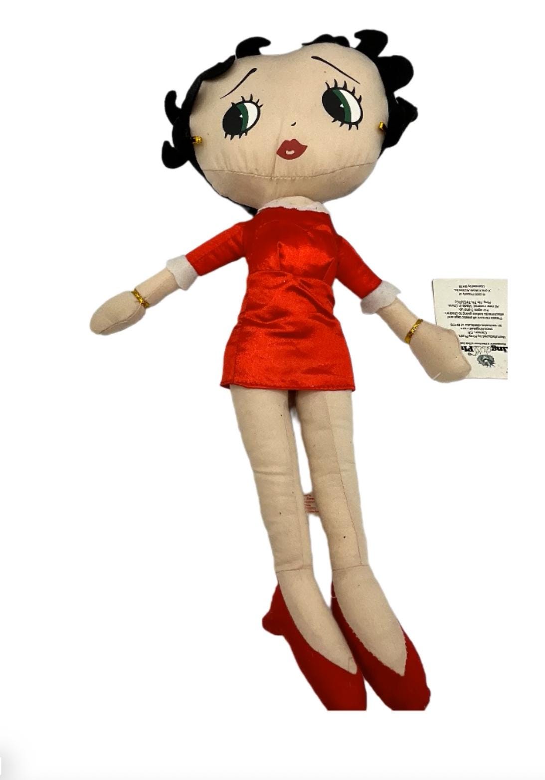 Gorgeous Collectible Betty Boop Stuff Doll, Red Dress. New With