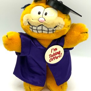 Garfield Plush Graduation - Etsy