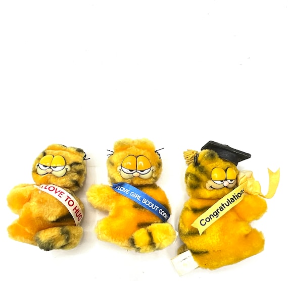 Gorgeous Collectible and Vintage Plush Pencil Clip Garfield, I