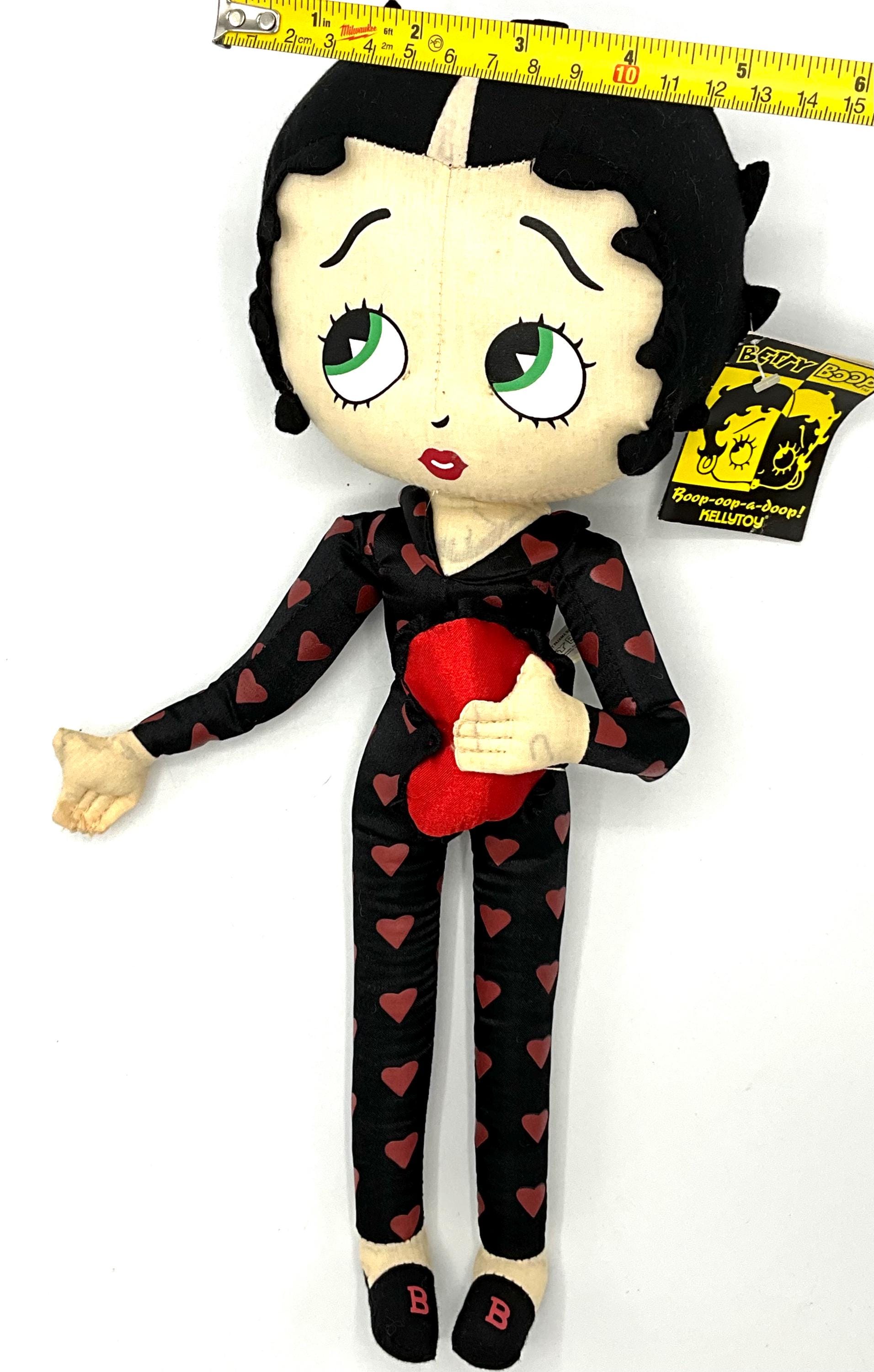 Gorgeous Collectible Betty Boop Stuff Doll. Black and Red Dress
