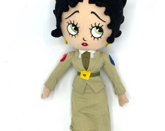 Betty Boop 黒いぬいぐるみ Gorgeous Collectible and Vintage Betty Boop Stuffed Doll