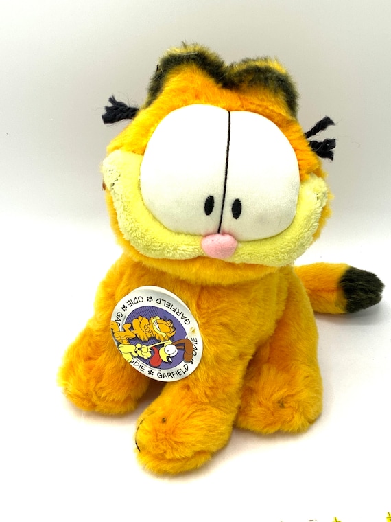 Vintage Garfield Stuffed Animal Sitting, Cat, Orange. - Etsy