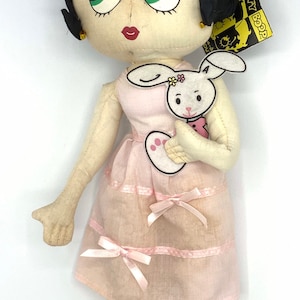 Gorgeous collectible Betty Boop stuff doll, tall. Pink dress, with tag.