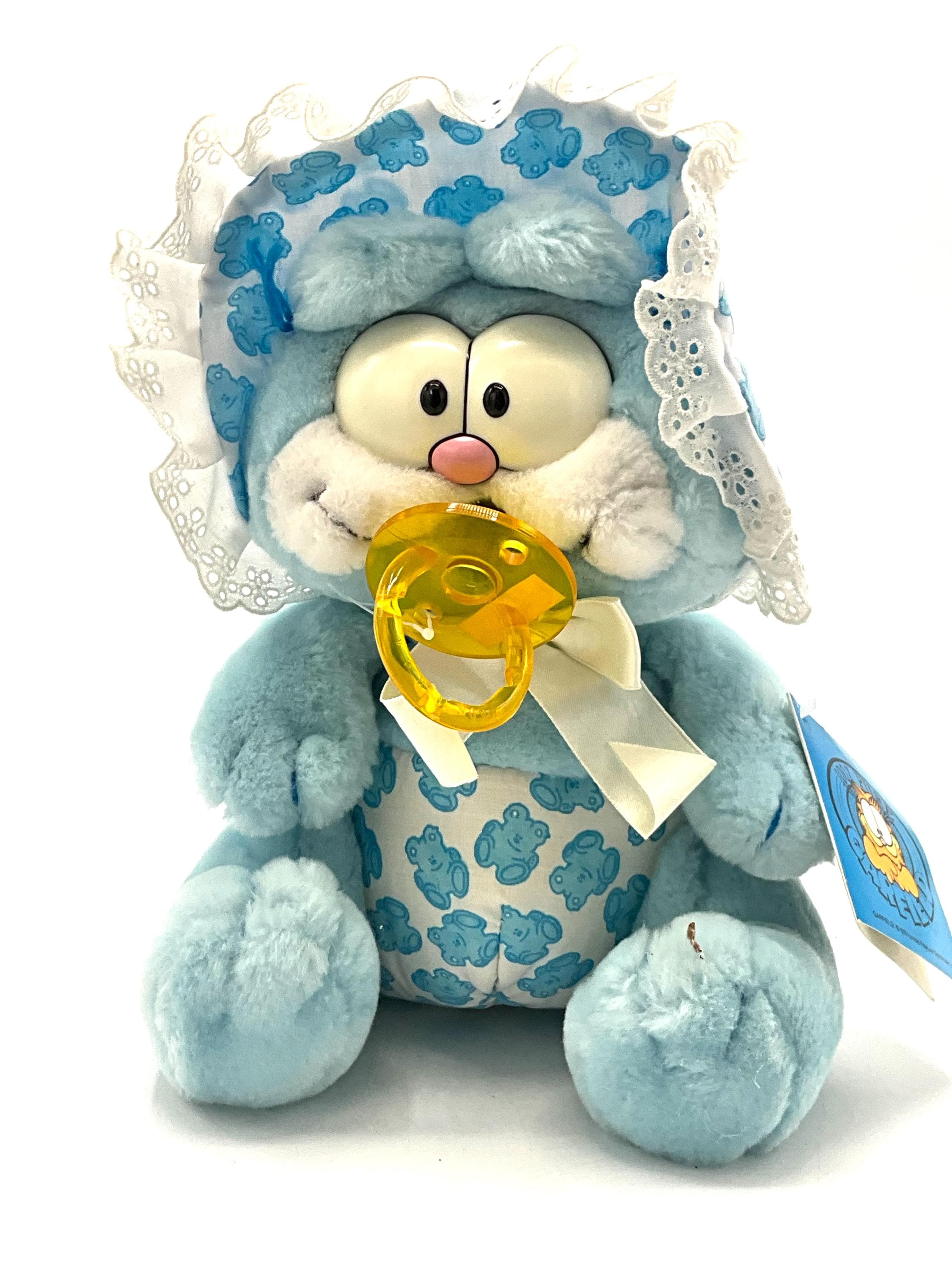 Gorgeous Collectible and Vintage Garfield Cat “baby', Light Blue