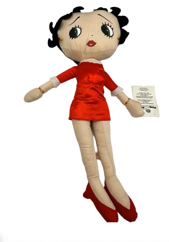 Gorgeous Collectible Betty Boop Stuff Doll, Red Dress. New With