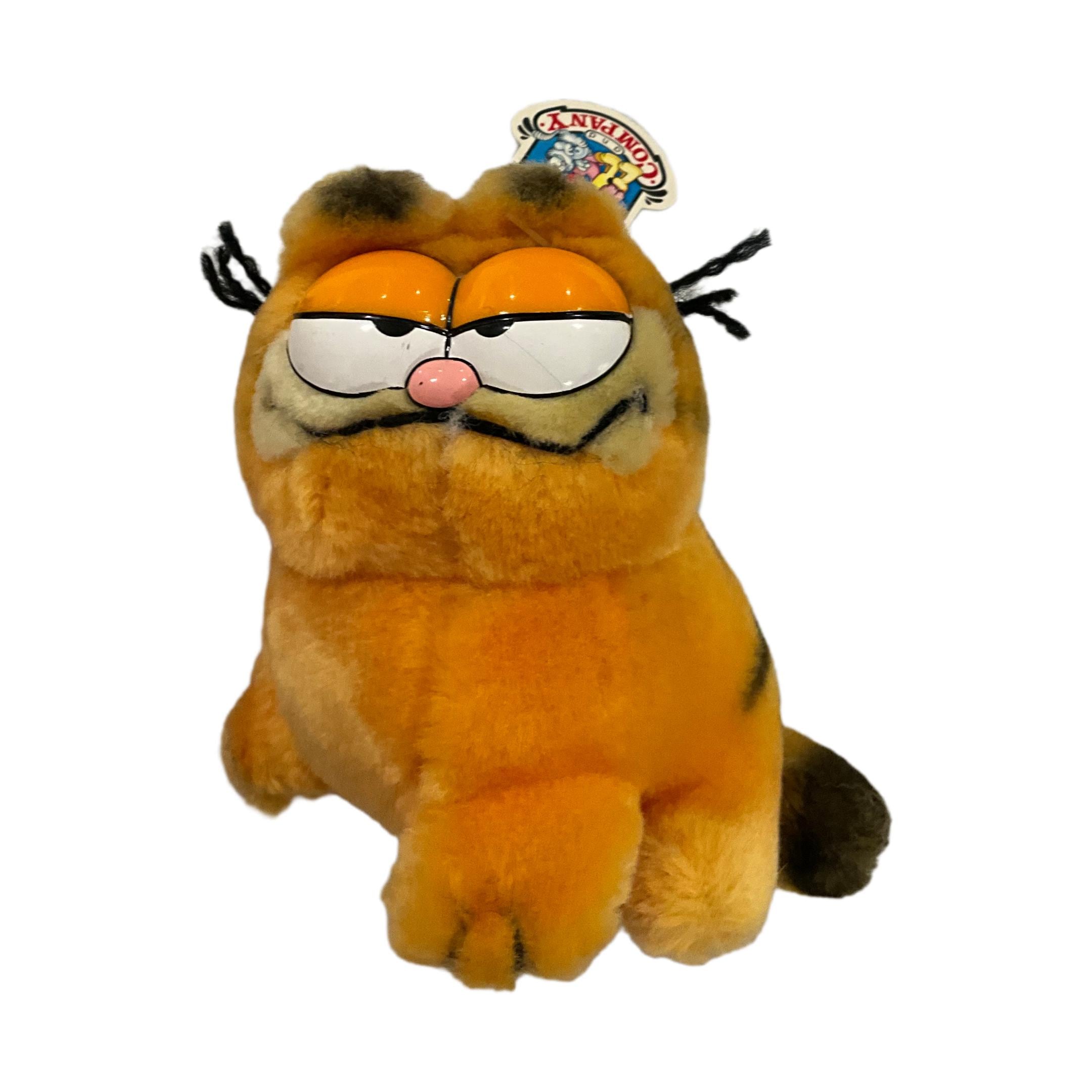 Vintage Garfield Stuffed Animal Sitting. - Etsy