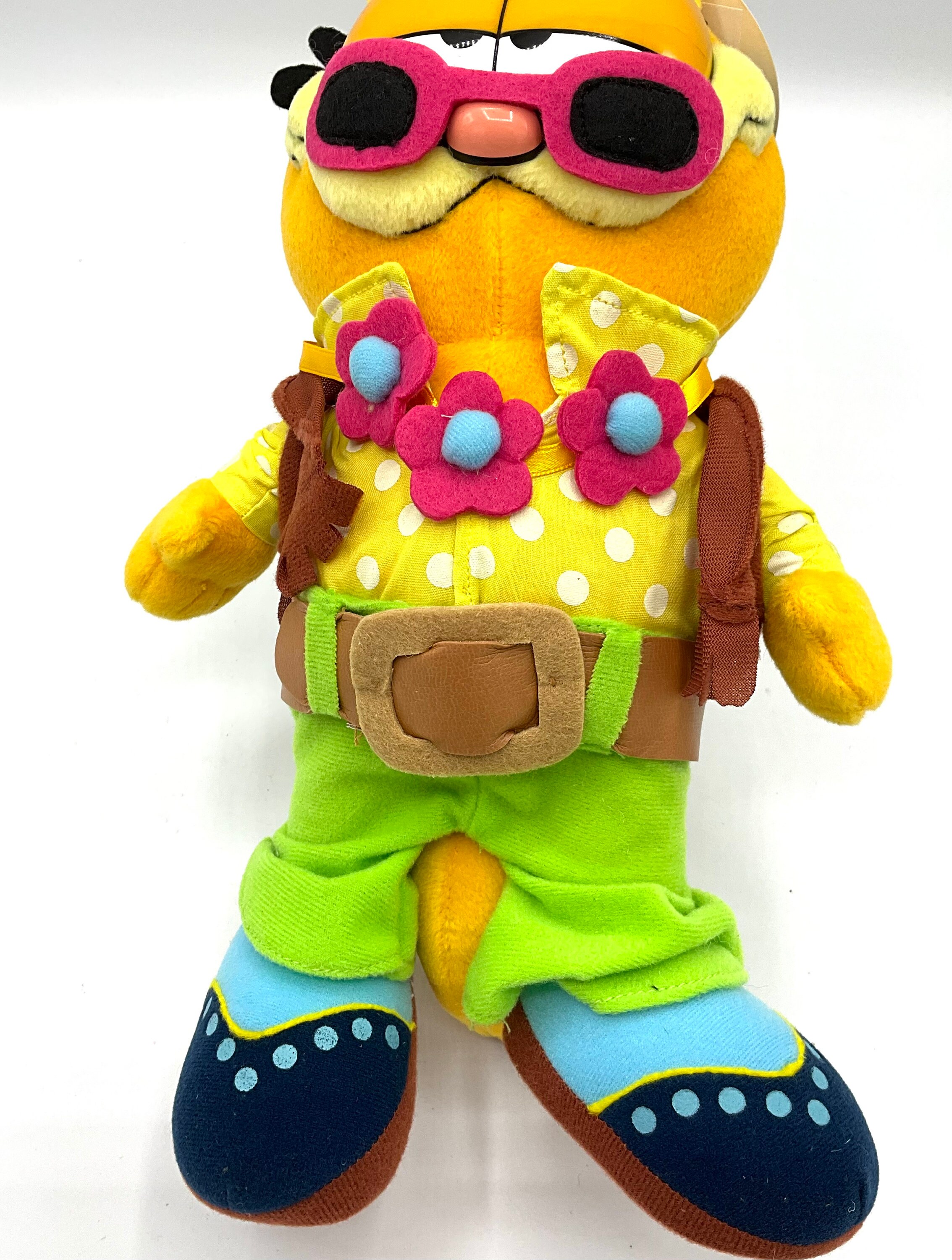 Gorgeous Collectible and Vintage Garfield as Hippie, Stuffed