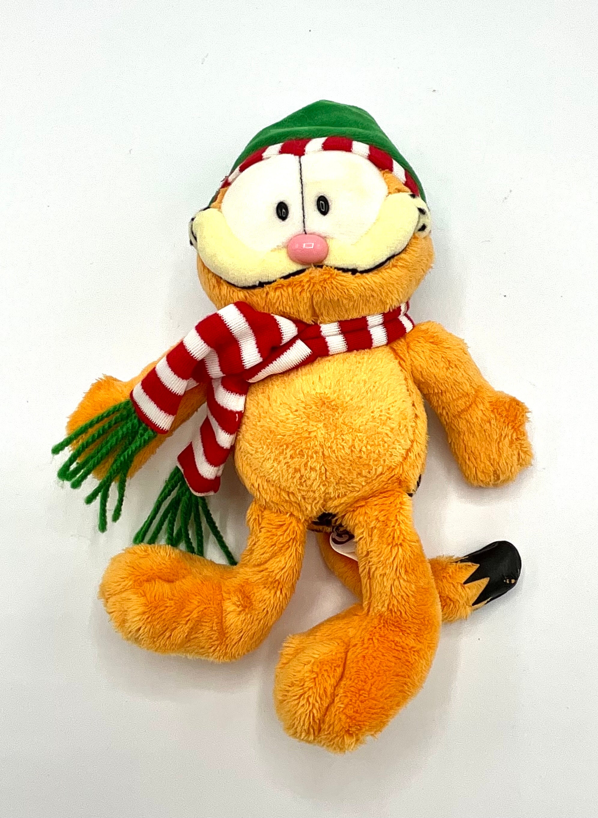 Magnifique elfe Garfield en peluche vintage à collectionner, avec