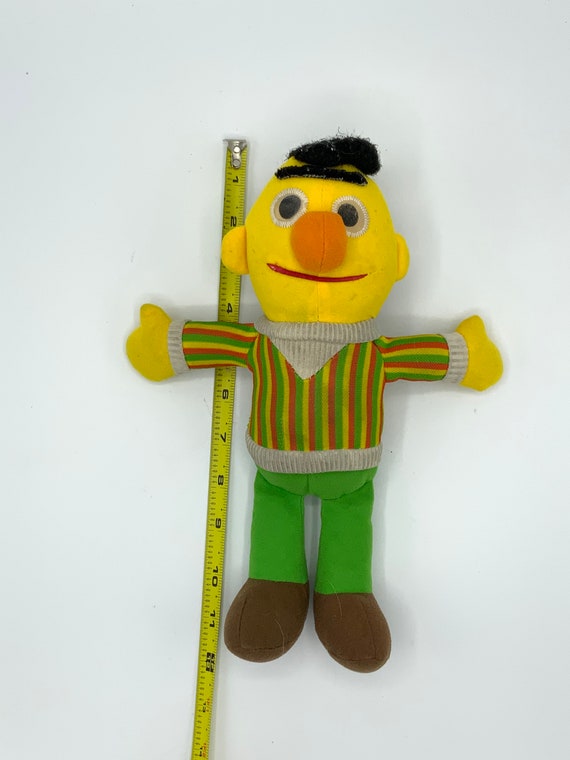 Gorgeous Collectible and Vintage Bert Sesame Street, Stuffed Doll