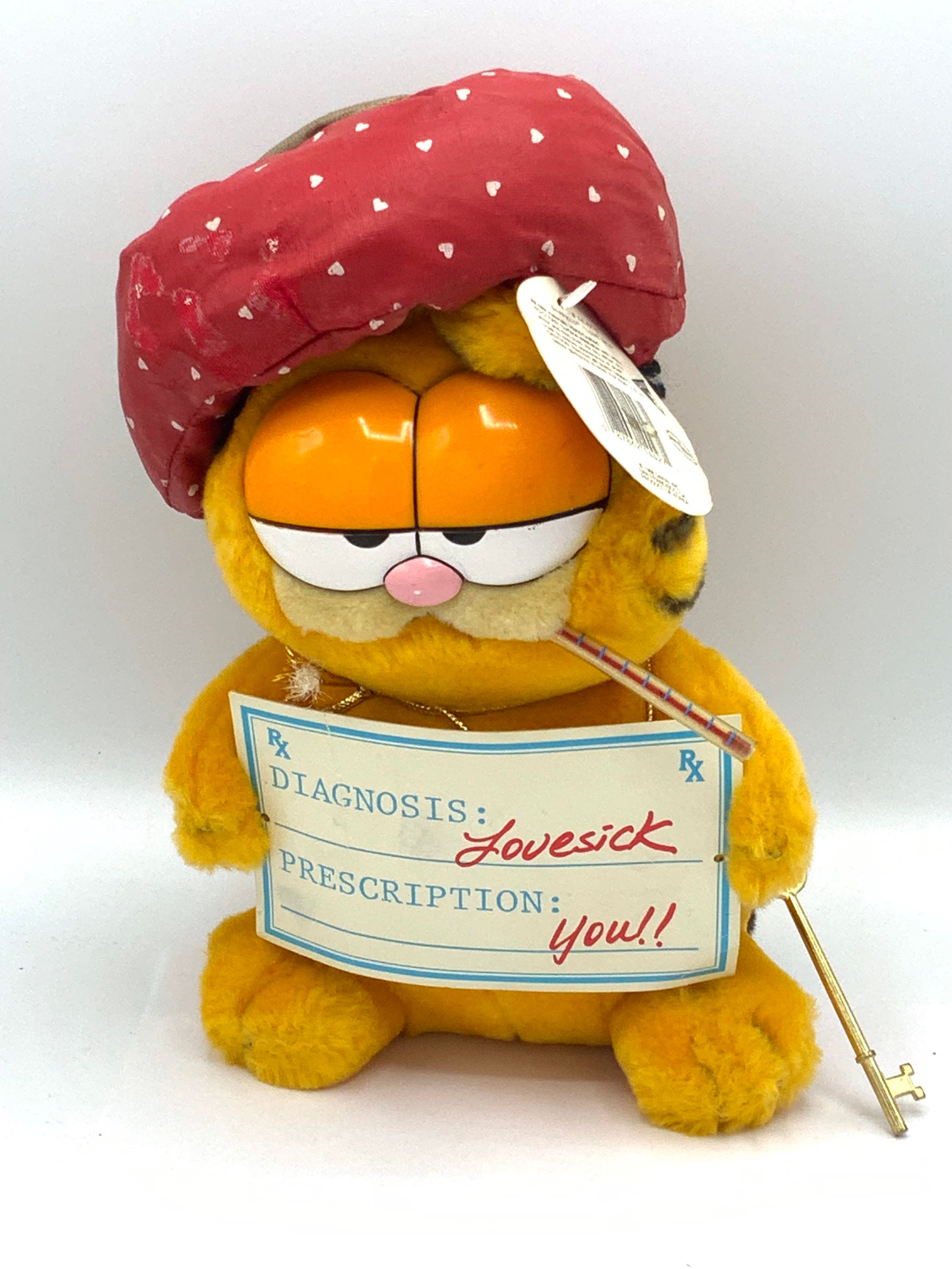 Gorgeous Collectible and Vintage Garfield Sick With Ice Pack and