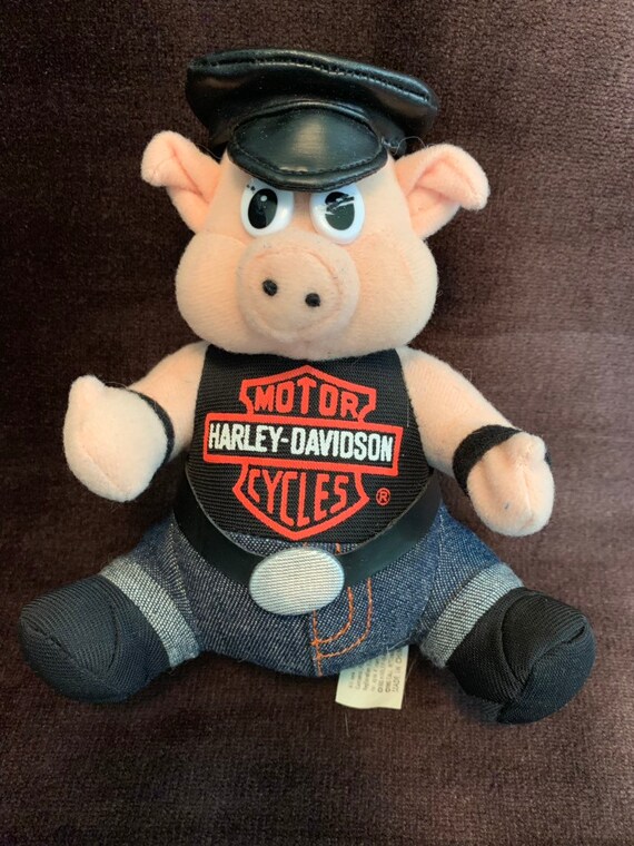 harley davidson stuffed pig