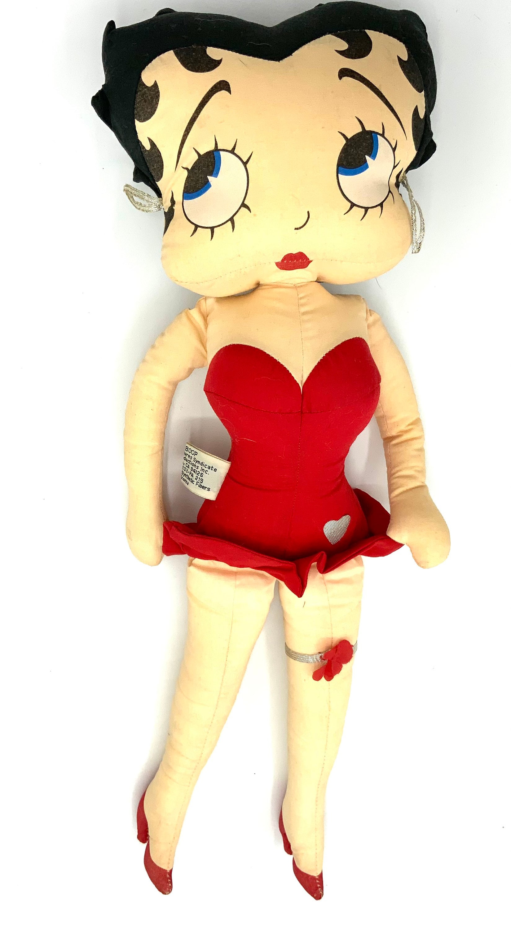 Gorgeous Collectible and Vintage Stuffed Doll of Betty Boop. With 