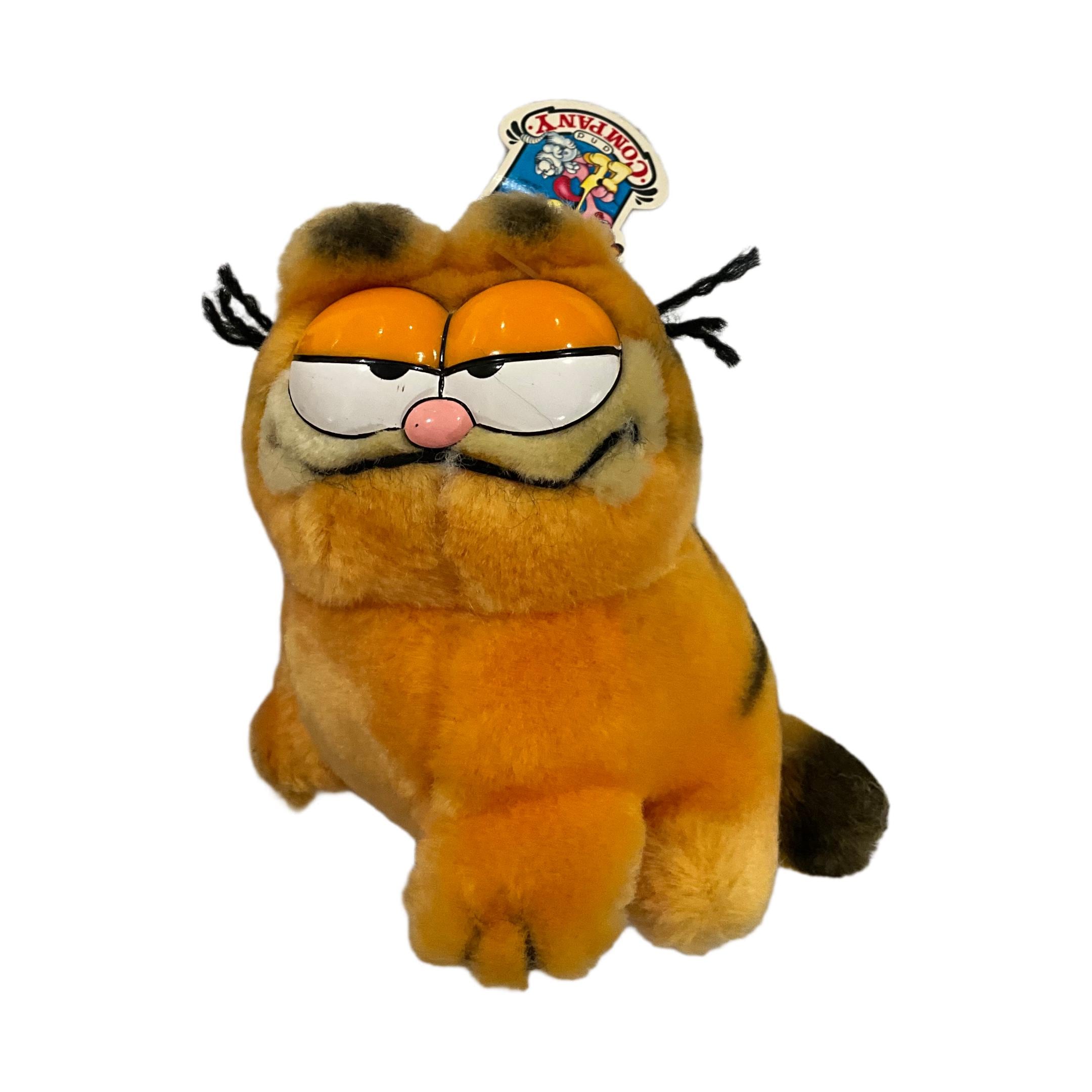Vintage Garfield Stuffed Animal Sitting. - Etsy