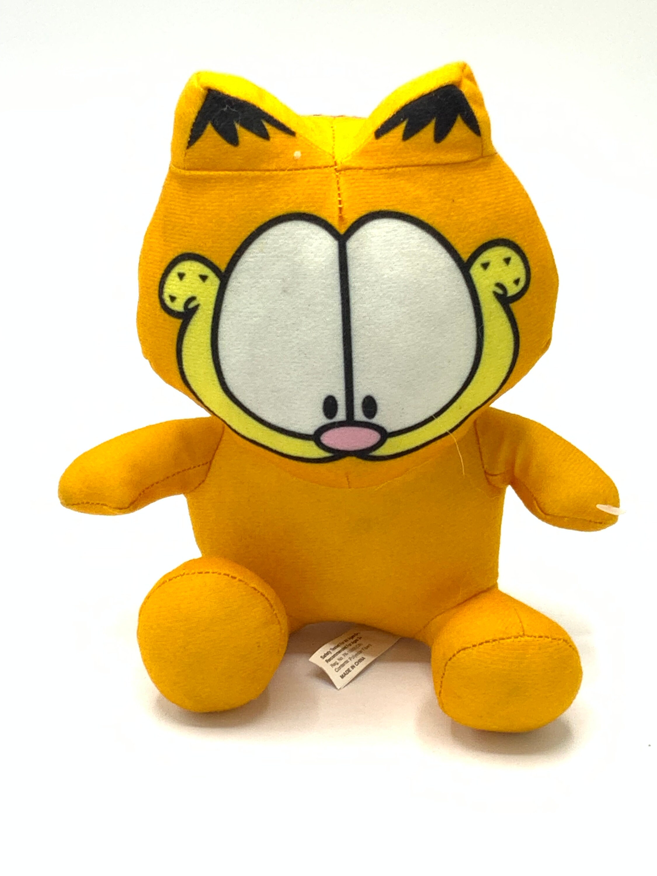 Vintage Garfield Stuffed, Push Toy, Big Eyes, Cat, Orange. - Etsy