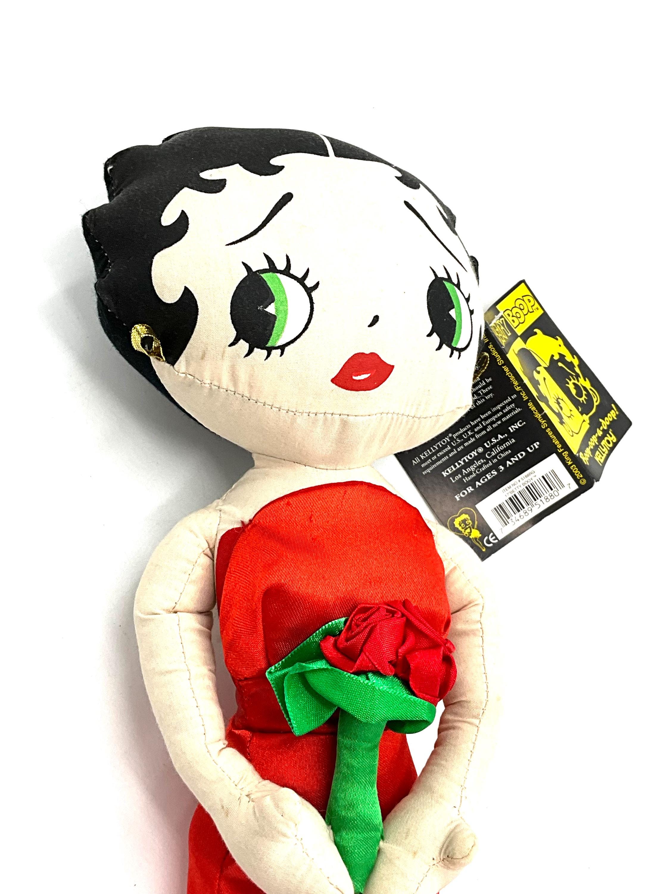 Gorgeous Collectible Betty Boop Stuff Doll With Long Red Dress and