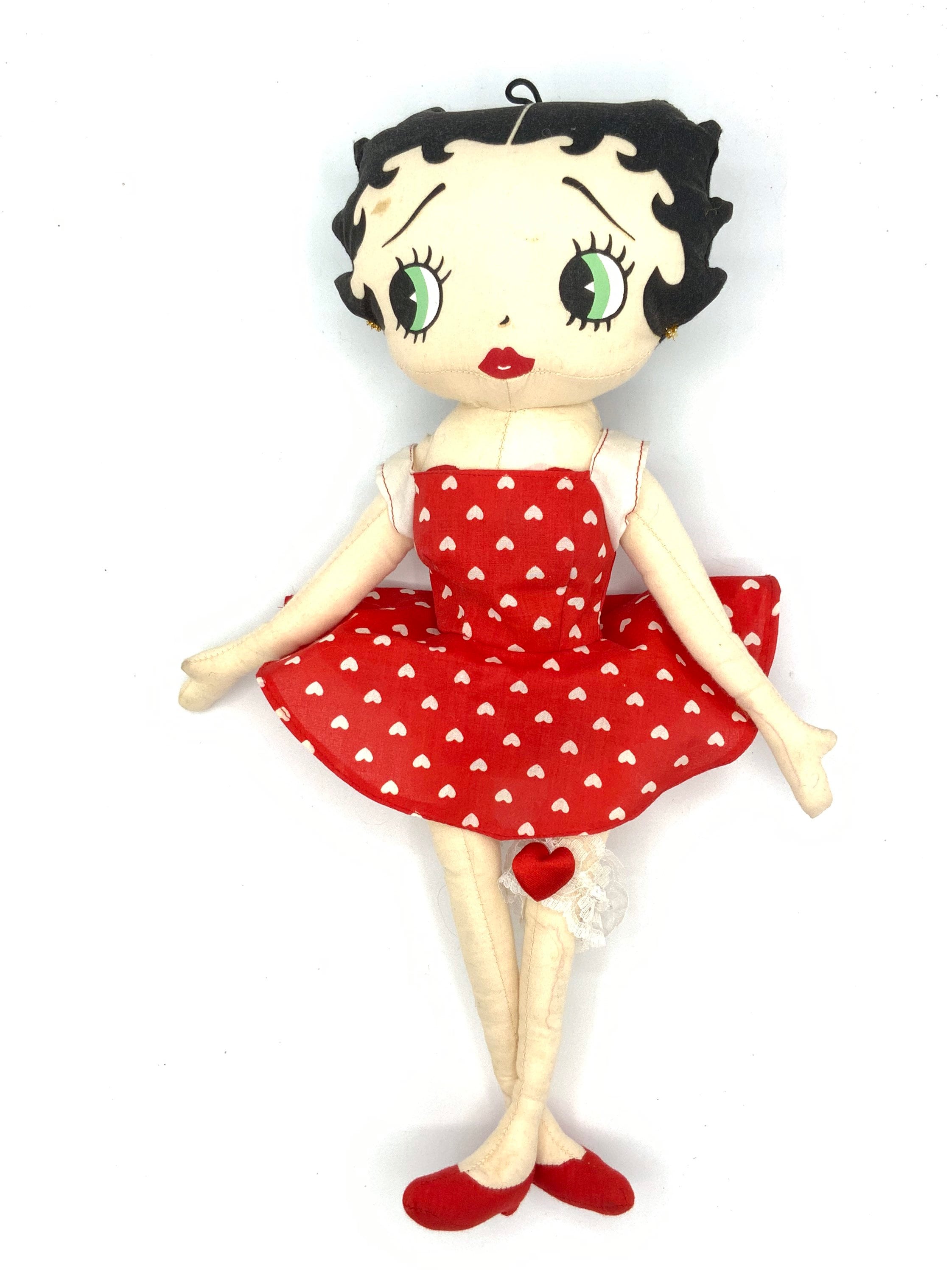 Gorgeous Collectible Betty Boop Stuff Doll. Red Dress and Polka
