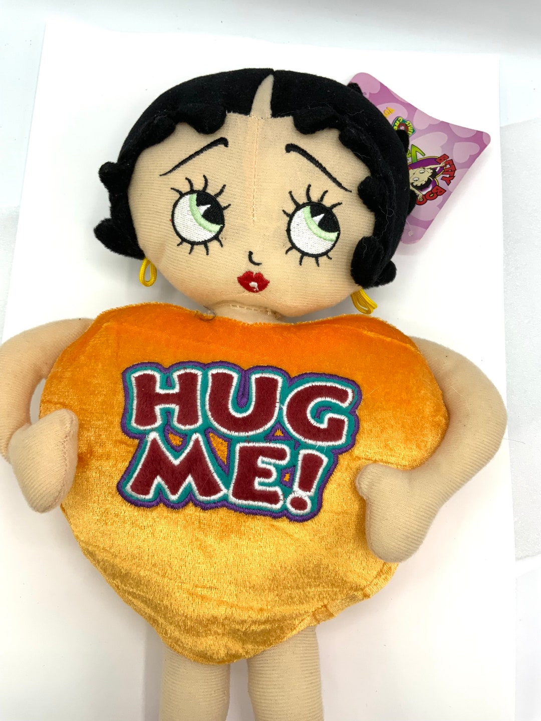 Gorgeous Collectible Betty Boop Stuff Doll With Green Heart, Hug