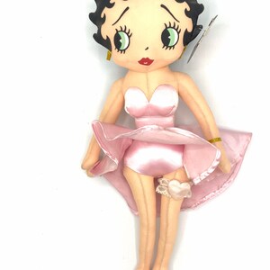 Gorgeous collectible Betty Boop stuff doll, tall. Pink dress, No tag