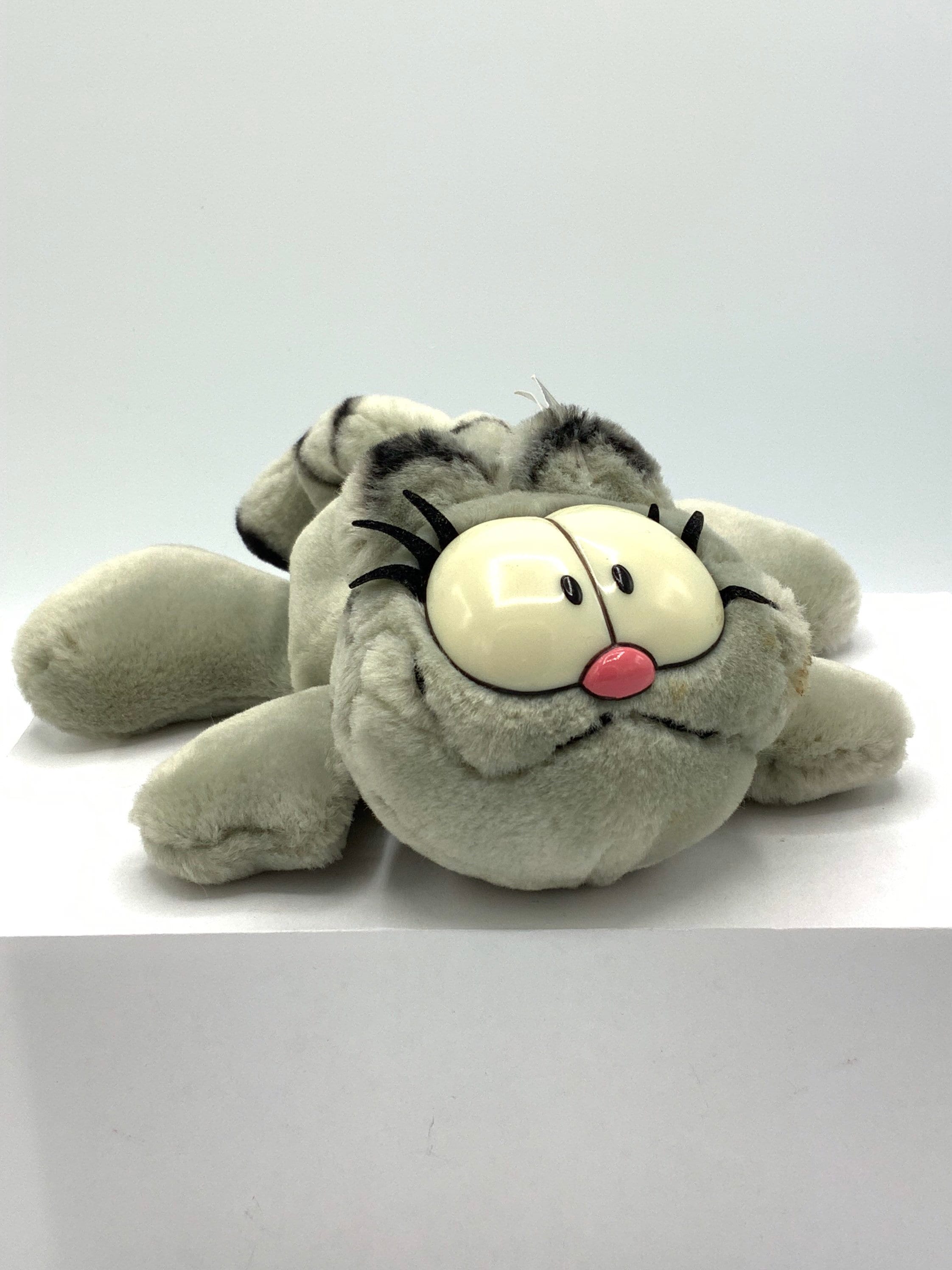 Peluche Garfield 25 Cm – Tenue Léopard – Ancienne – Doudou Chat