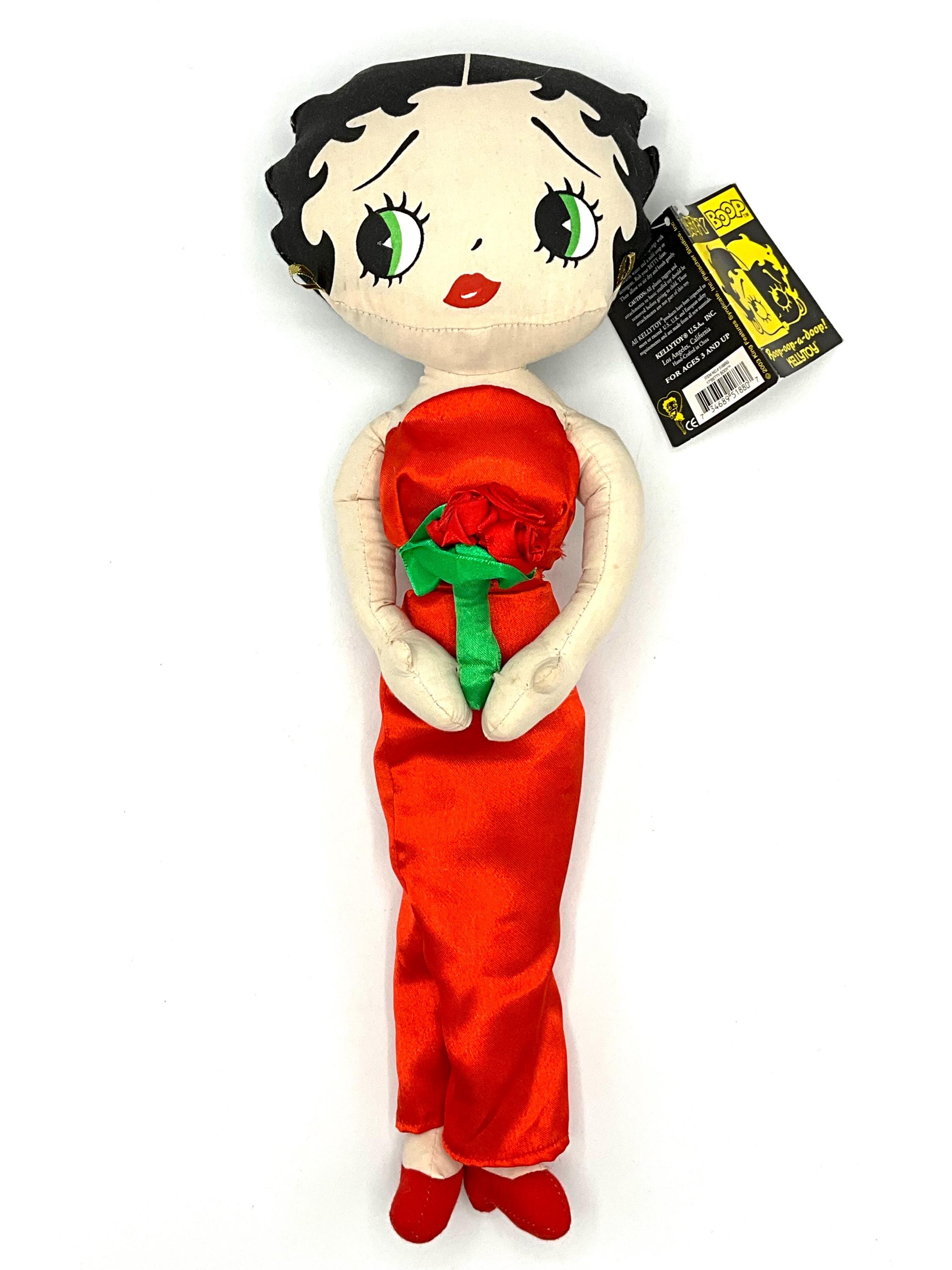 Gorgeous Collectible Betty Boop Stuff Doll With Long Red Dress and