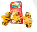 Gorgeous collectible and vintage plush pencil clip Garfield orange, cat, hugger.