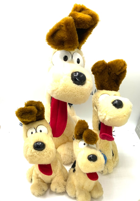 Gorgeous Collectible and Vintage Stuffed Dog Odie, Friend