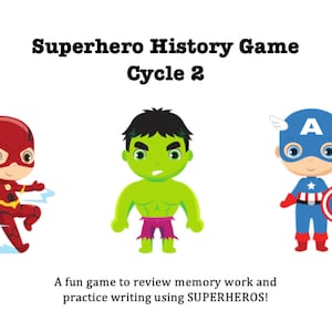 Superhero History Game Cycle 2