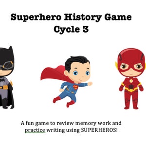 Cycle 3 Superhero History Game