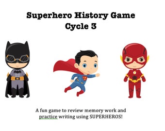 Juego de historia de superhéroes del ciclo 3