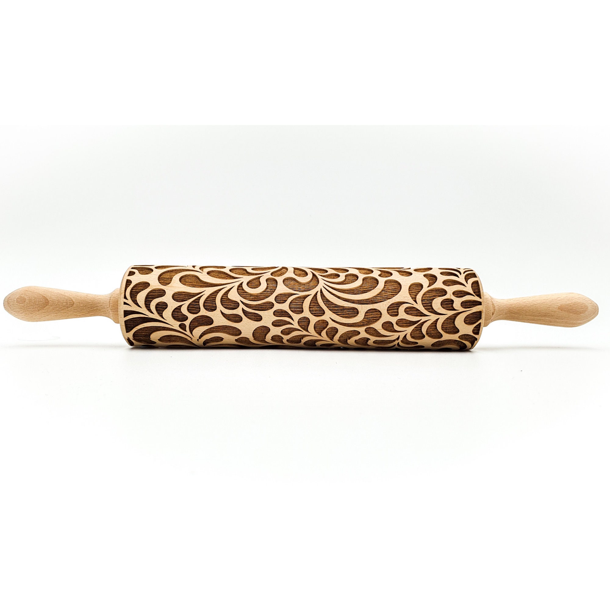Florart Rolling Pin Embossing Rolling Pin Engraved Rolling Etsy