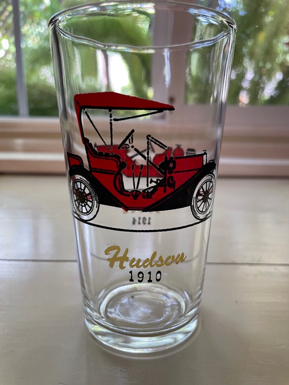 Hazel Atlas Antique Car Drinking Glass/hudson 1910/stutz Etsy