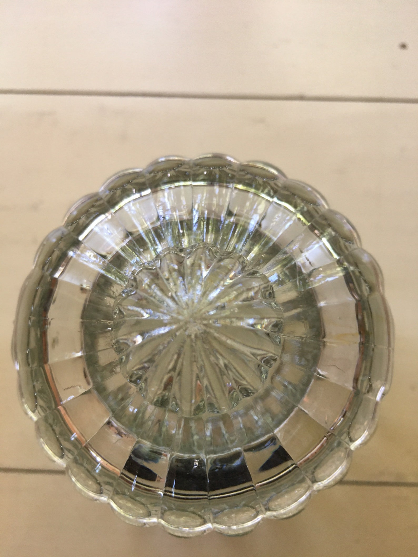 Vintage Crystal Ribbed Glass Jar with Lid/ Jam/Relish/Trinket Etsy